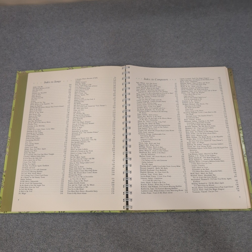 Vtg 1969 Readers Digest Family Songbook Spiral Bound Sheet Music Piano Guitar - Picture 3 of 4